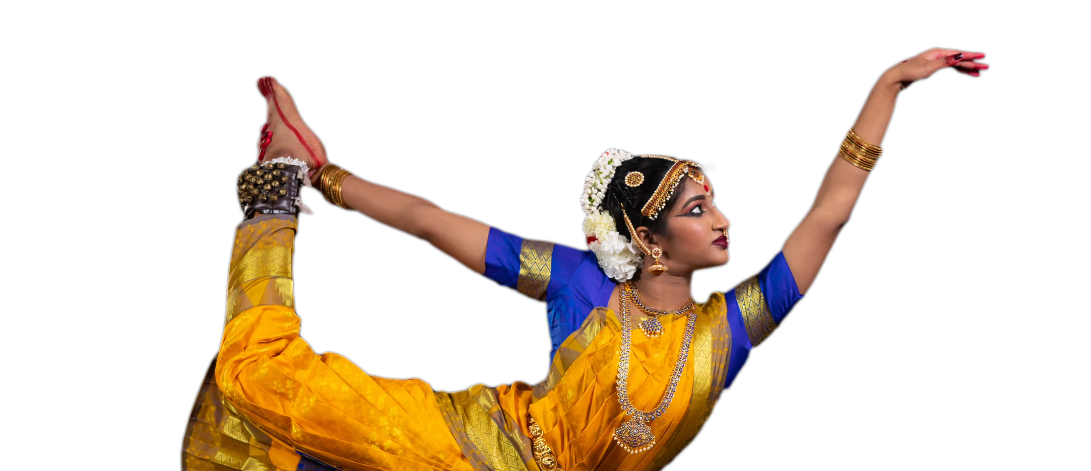 Image of bharatanatyam dancer performing on stage-DU224850-Picxy